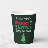 Gobelets En Papier Joyeux petit Baby shower (Recto)