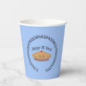 Gobelets En Papier Joyeux Pi Day Pie (Recto)