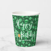 Gobelets En Papier Joyeux Shamrocks St. Paddy's ID289 (Verso)