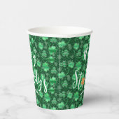 Gobelets En Papier Joyeux Shamrocks St. Paddy's ID289 (Droite)