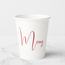Joyeux simple tasse de papier de vacances