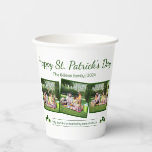 Gobelets En Papier Joyeux St. patrick's day Famille Shamrock 3 photo