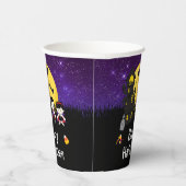 Gobelets En Papier Joyeux Vampires du parti Halloween violet (Droite)