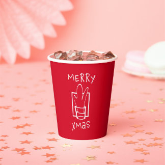 Gobelets En Papier Joyeux Xmas Shots Pétillants