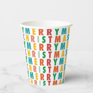 GOBELETS EN PAPIER JOYRY LOVE JOY   NOËL COLORÉ