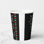 Gobelets En Papier Jumelage rouge noir vert (Gauche)