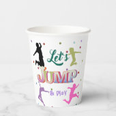 Gobelets En Papier Jump Trampoline Colorée fête d'anniversaire (Verso)