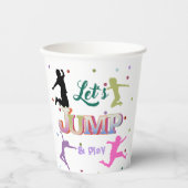 Gobelets En Papier Jump Trampoline Colorée fête d'anniversaire (Recto)
