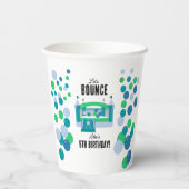 Gobelets En Papier Jumping Castle Bouncy Boys fête d'anniversaire (Verso)