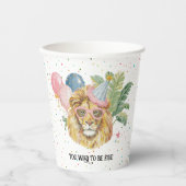 Gobelets En Papier Jungle Animals Birthday Party Cups (Recto)