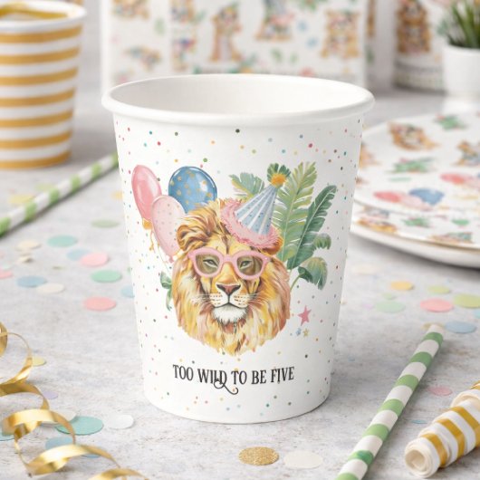 Gobelets En Papier Jungle Animals Birthday Party Cups