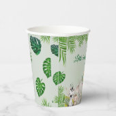 Gobelets En Papier jungle bébé garçon douche sauvage tropicale Invita (Droite)