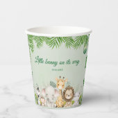Gobelets En Papier jungle bébé garçon douche sauvage tropicale Invita (Recto)