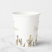 Gobelets En Papier Jungle Safari Animaux Anniversaires de enfants (Droite)