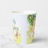 Gobelets En Papier Jungle Safari Animaux Oh Baby shower Garçon (Gauche)