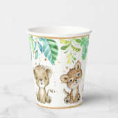 Gobelets En Papier Jungle Safari Baby shower tasse de papier (Droite)