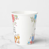 Gobelets En Papier Jungle safari mignon bébé animaux tropicaux fête (Gauche)