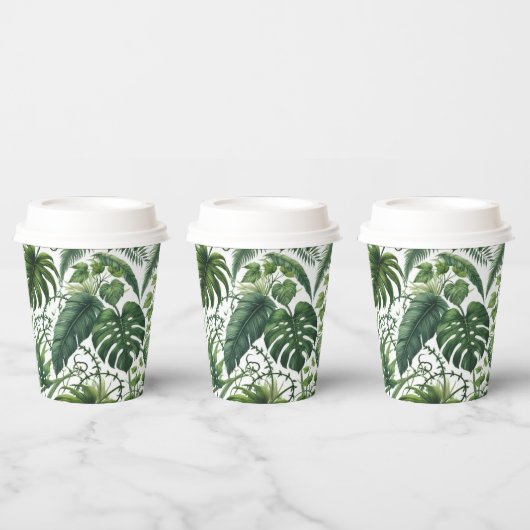 Gobelets En Papier Jungle Tropical (Multi)