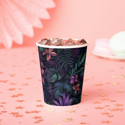Gobelets En Papier Jungle tropicale (Insitu)