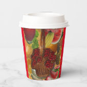 Gobelets En Papier Jus de fruits de tasse de papier (Verso)