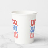 Gobelets En Papier Jusqu'à la neige bonne - Design d'hiver amusant (Droite)