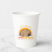 Gobelets En Papier Juste une fille qui aime les Capybaras (Recto)