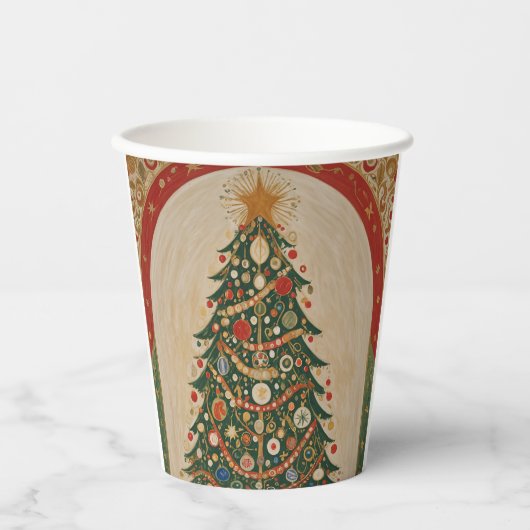 Gobelets En Papier Kaleidoscope festif (Recto)