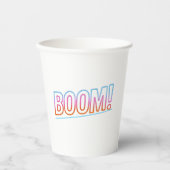 Gobelets En Papier Kalira Arts | Boom Pop Design Collection (Recto)