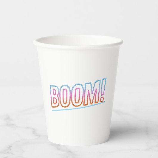 Gobelets En Papier Kalira Arts | Boom Pop Design Collection (Recto)