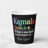Gobelets En Papier Kamala Harris (Verso)