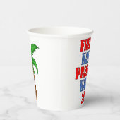 Gobelets En Papier Kamala Harris Coupe papier de liberté 2024 (Droite)