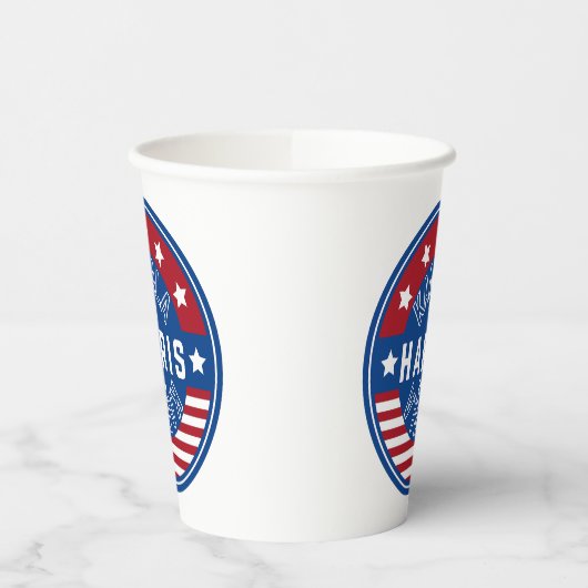 Gobelets En Papier Kamala Harris Madame la Présidente 2024 (Gauche)