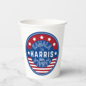 Gobelets En Papier Kamala Harris Madame la Présidente 2024 (Recto)