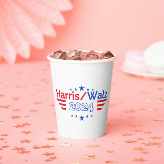 Gobelets En Papier Kamala Harris Tim Walz Election 2024 (Insitu)