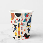 Gobelets En Papier Kandinsky art & Amoureux des chiens (Recto)