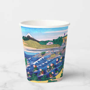 Gobelets En Papier Katsushika Hokusai - Fuji from Kanaya on Tokaido