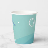 Gobelets En Papier Kawaii Boba Shark Under the Sea Baby shower (Verso)