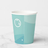 Gobelets En Papier Kawaii Boba Shark Under the Sea Baby shower (Droite)