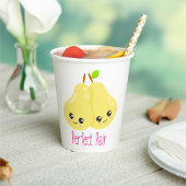 Gobelets En Papier Kawaii Pear Couple Parfait Paire Funny Pun