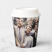 Gobelets En Papier Kennedy Brothers, président John, Robert & Ted (Recto)