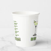 Gobelets En Papier Key Lime Pie Martini Cocktail Recette Art (Droite)
