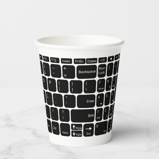 Gobelets En Papier Keyboard  (Verso)