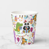 Gobelets En Papier Kids Birthday Animals (Recto)