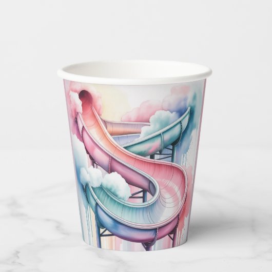 Gobelets En Papier Kids’ Birthday Waterslide Party  (Recto)