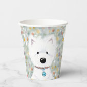 Gobelets En Papier KiniArt Westie Impressions Cups papier (Recto)