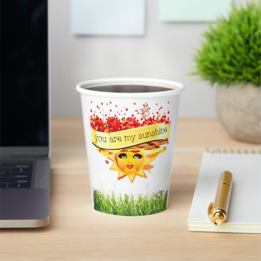 GOBELETS EN PAPIER KISSES DE SOLEIL (Insitu)