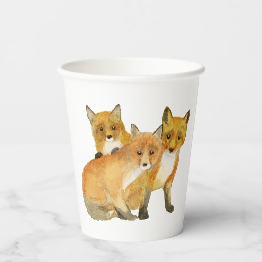 Gobelets En Papier Kits Red Fox (Verso)