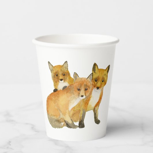 Gobelets En Papier Kits Red Fox (Recto)