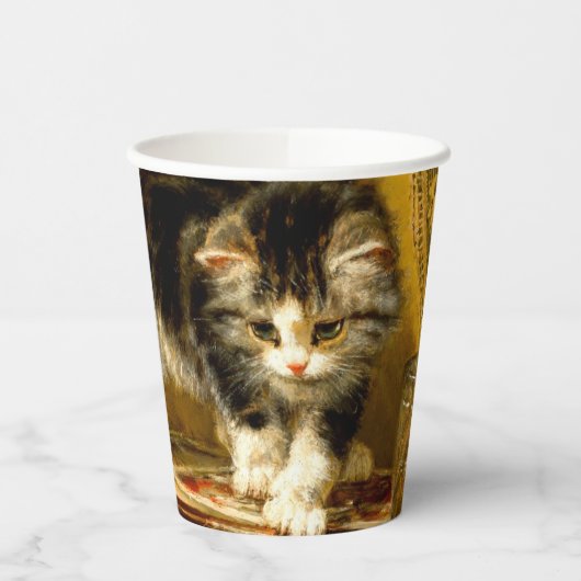 Gobelets En Papier Kitten avec peinture et brosses (Gauche)