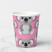 Gobelets En Papier Koala Bear Cute Kid Anniversaire Coupes papier (Droite)
